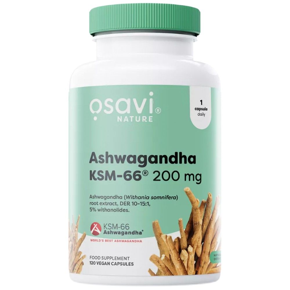 Ashwagandha KSM -66® 200 mg - 120 kapsula