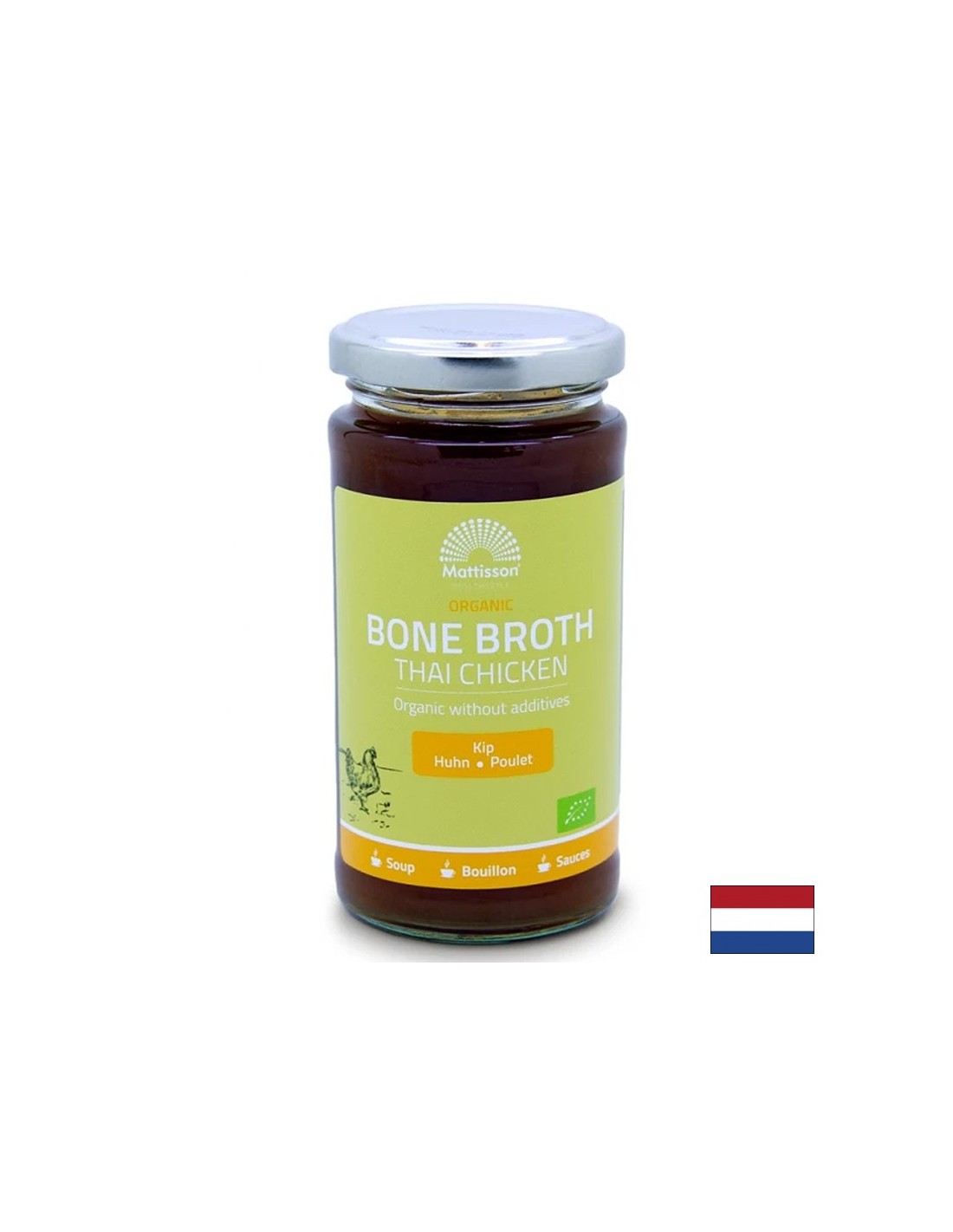 Pileća kosti juha - spoj i probavna podrška, organski, 240 ml
