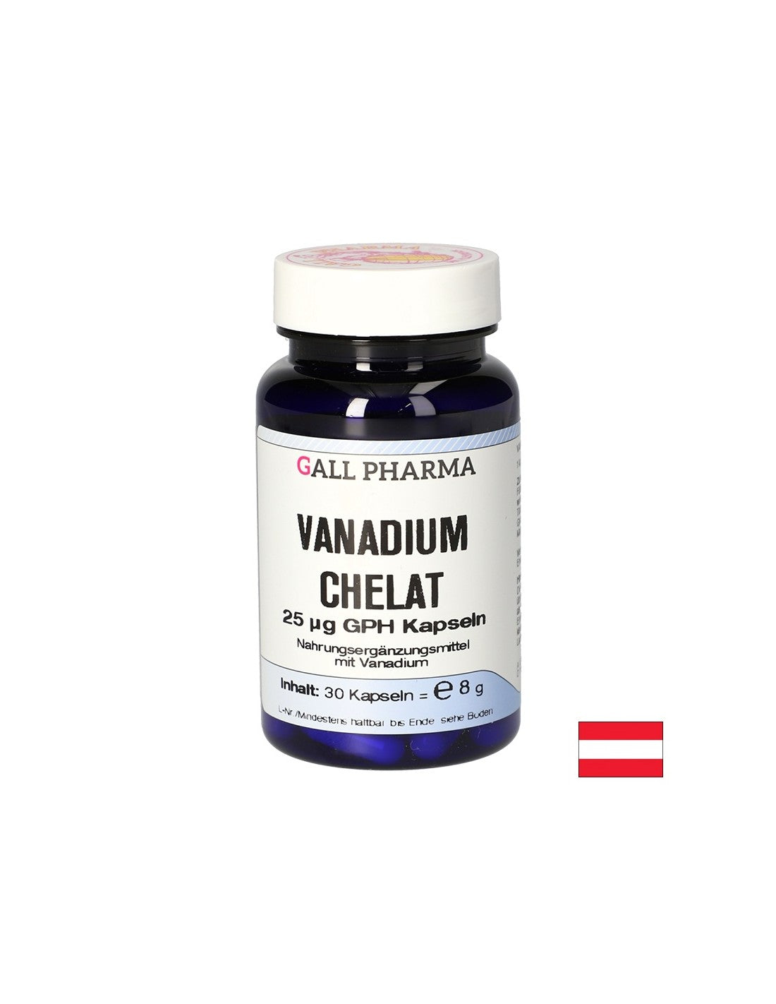 Podržava normalan metabolizam glukoze - Vanadium (Chelate), 30 kapsula