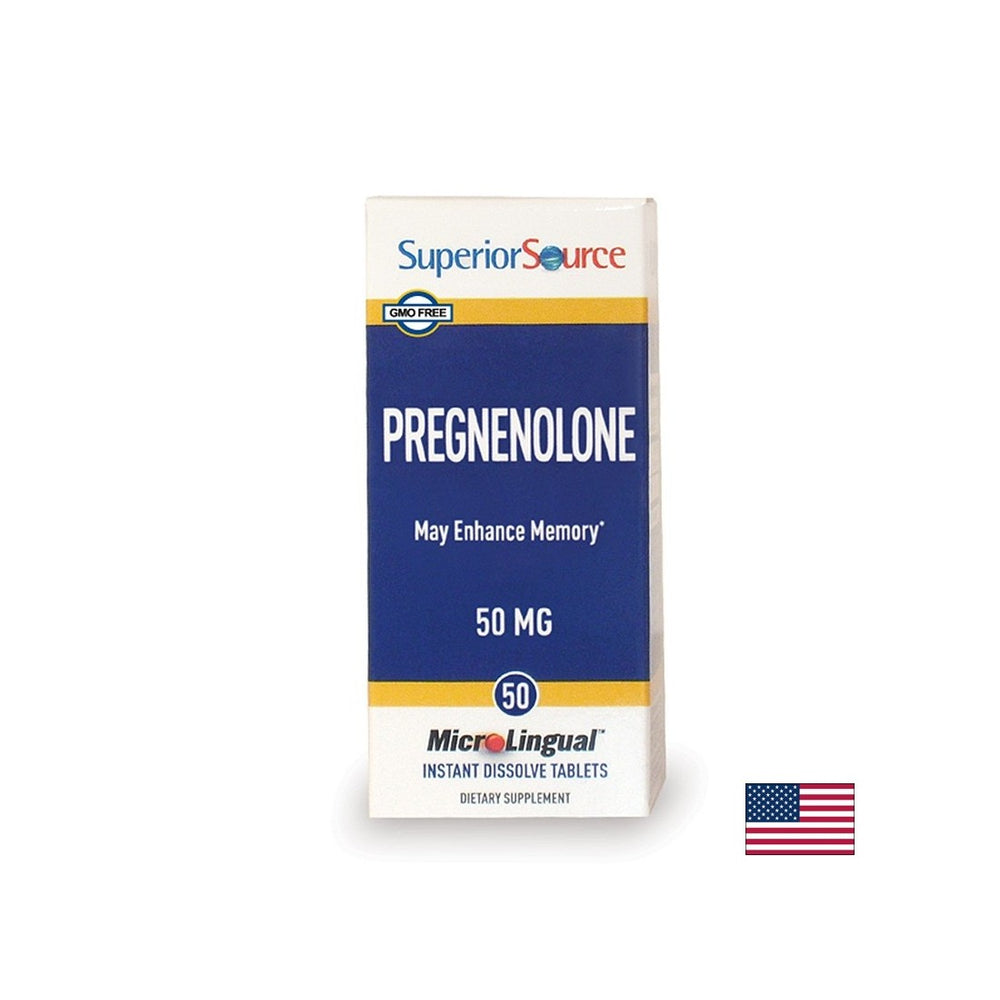 Pamćenje i koncentracija - Pregnenolon, 50 mg x 50 sublingvalnih tableta <tc>Superior Source</tc>
