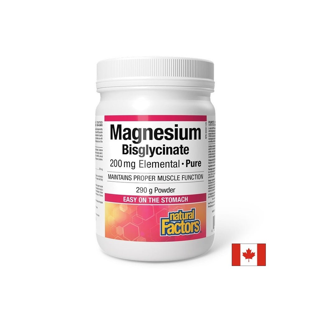 Supports the nervous system and muscles - Magnesium (bisglycinate), 200 mg x 290 g powder - Nutra Best Europe