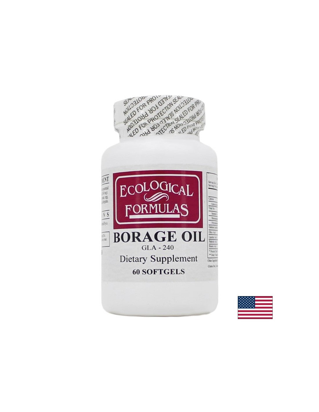 Borage (ulje) GLA 240 - Hormonalna neravnoteža, upaljena koža i artritis, 60 softgel kapsula