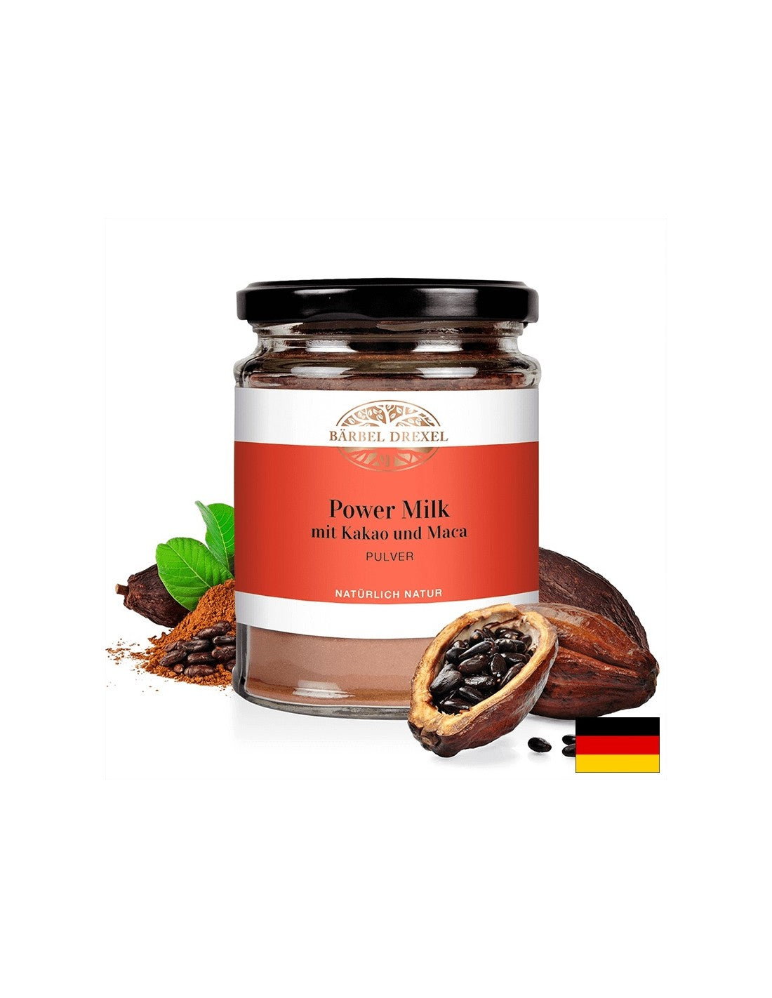 Power Milk mit Kakao und Maca Pulver / Energizirajuće mlijeko s kakaom, macom i cimetom / Prah, 120 g <tc>Bärbel Drexel</tc>