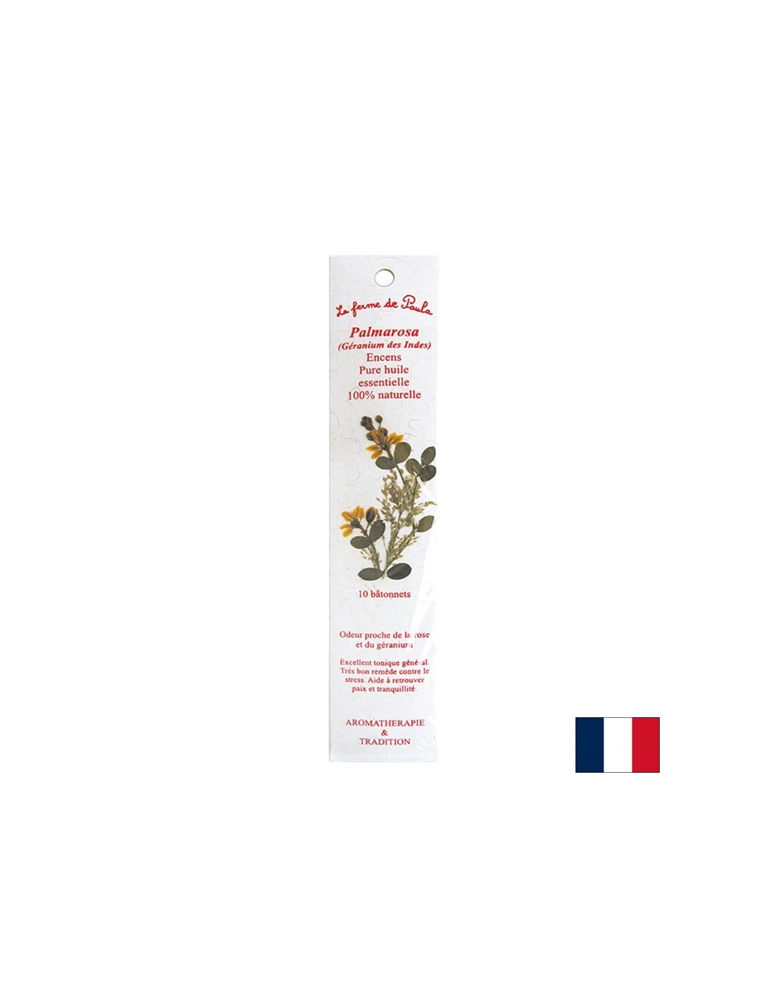 Spakirani štapići s palmarosom (indijski geranij) mirisom, 10 pcs.
