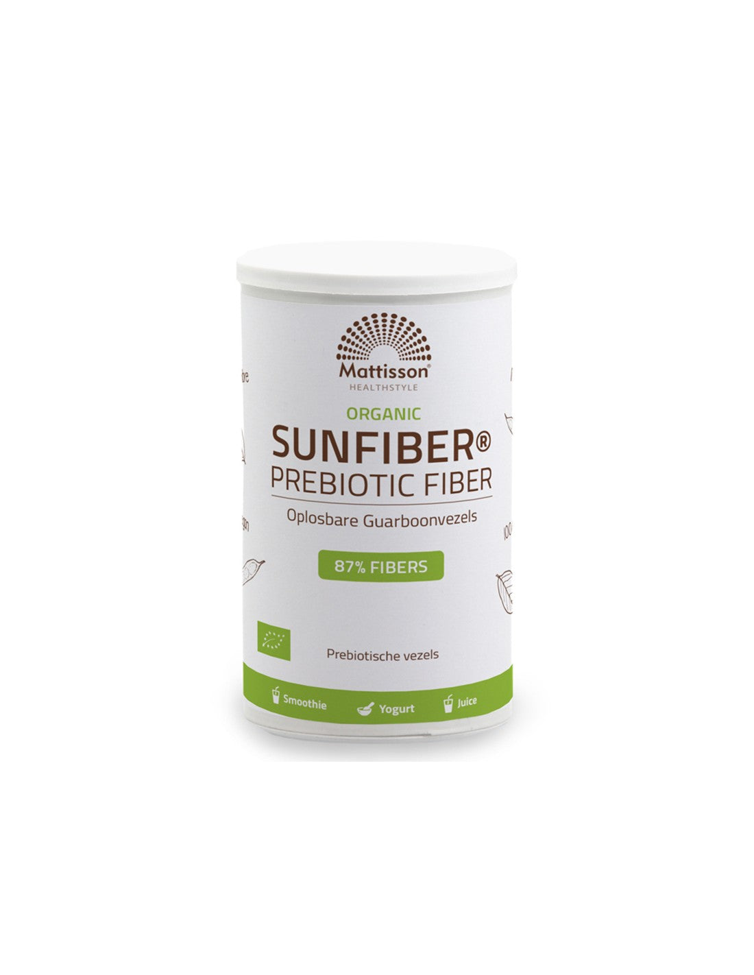 Prebiotic fiber Sunfiber Bio, 125 g powder Mattisson Healthstyle - Nutra Best Europe