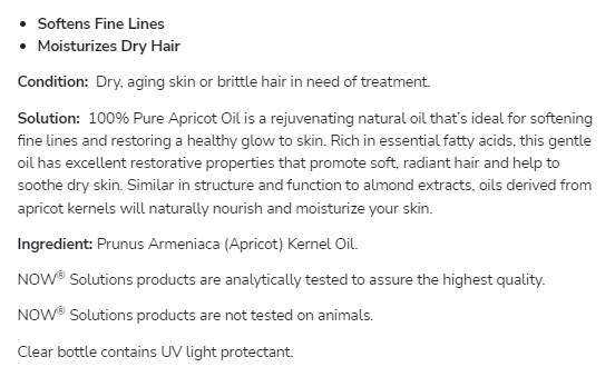 Ulje marelice | 100% hidratantno ulje - 473 ml