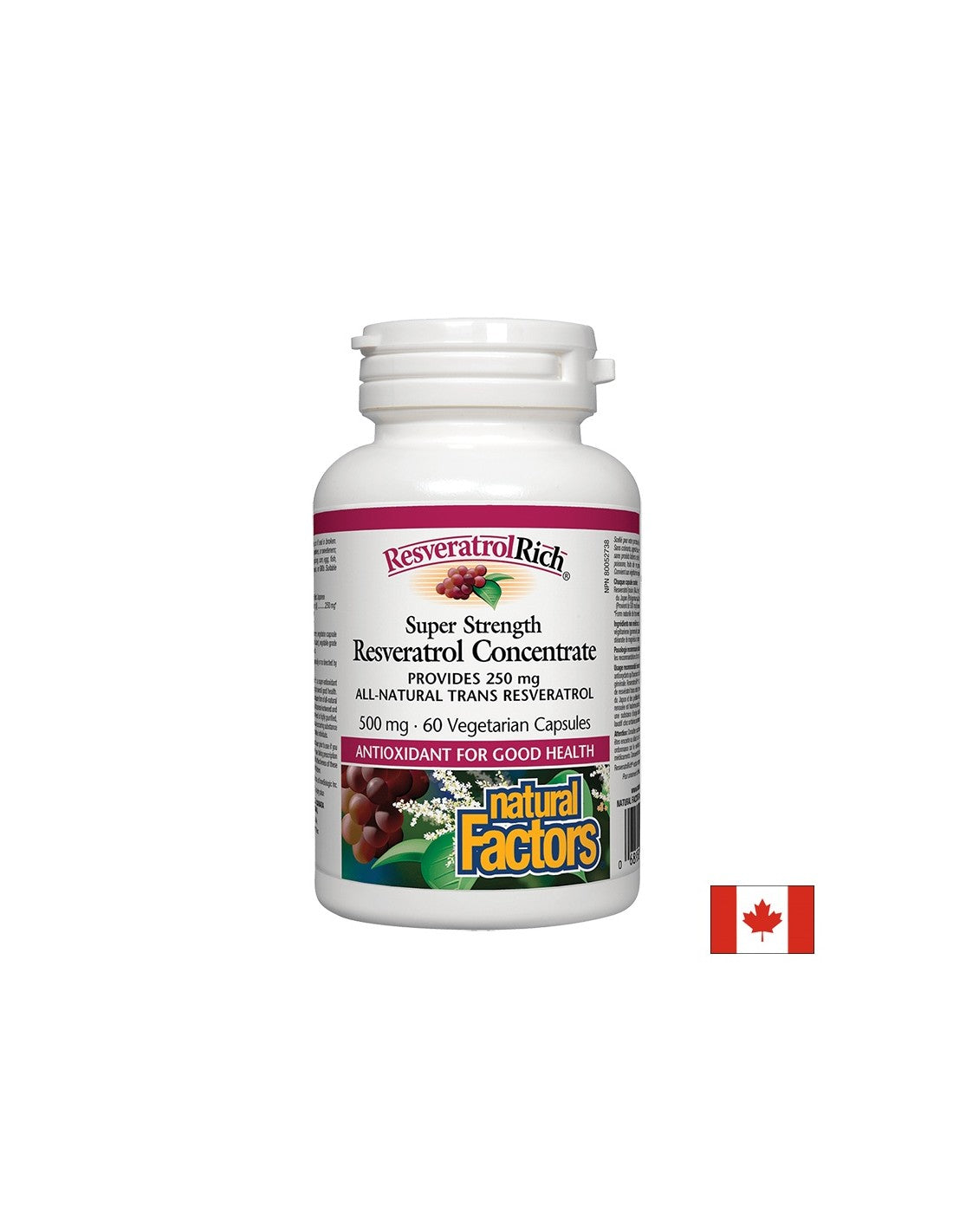 Super čvrstoća resveratrol 250 mg - 60 kapsula