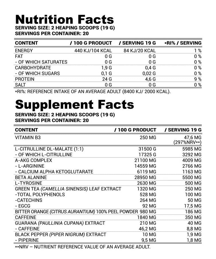 La Revolt prije vježbanja | Dodatna snaga - 380 grama
