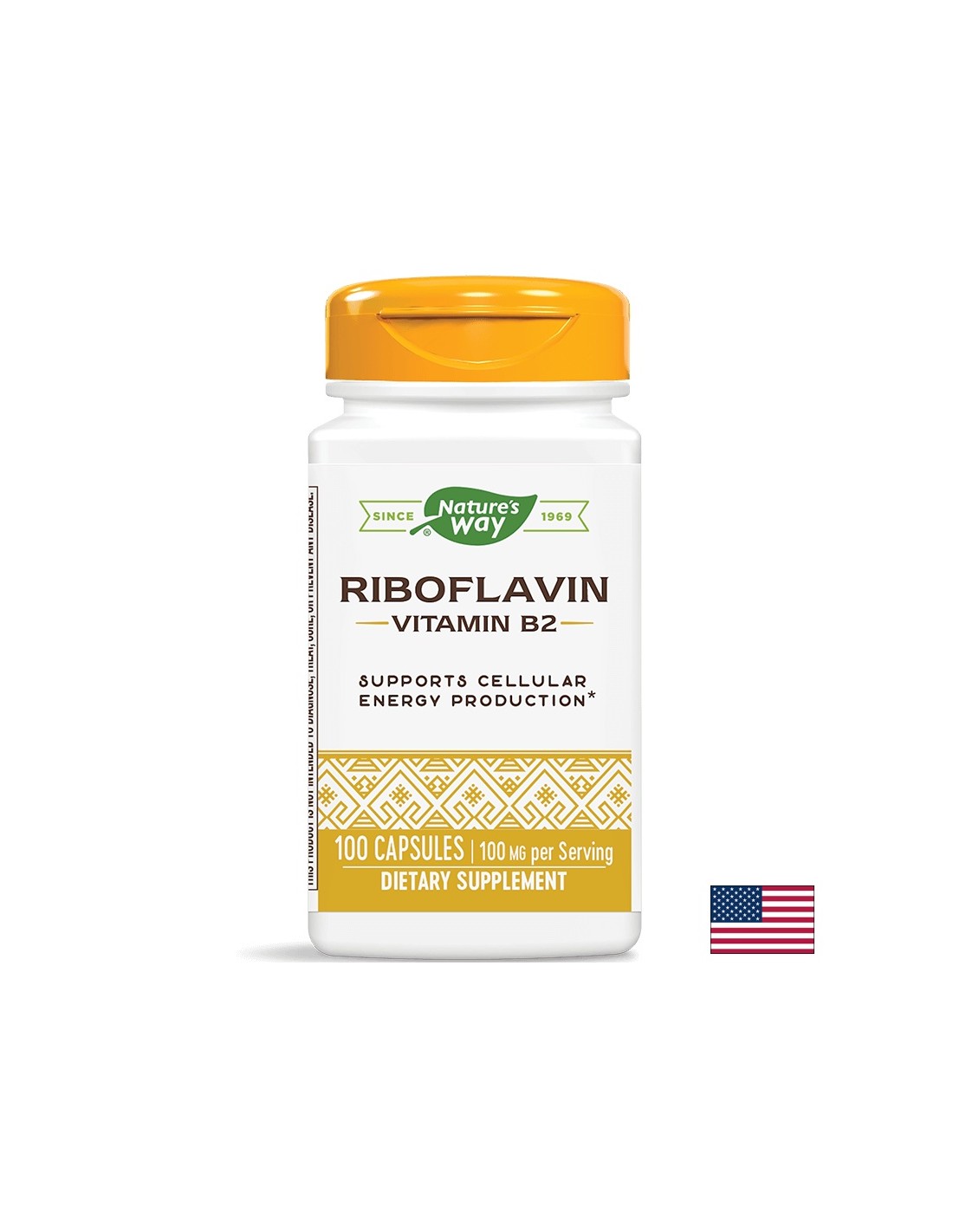 Vitamin B2 100 mg (riboflavin) - 100 kapsula