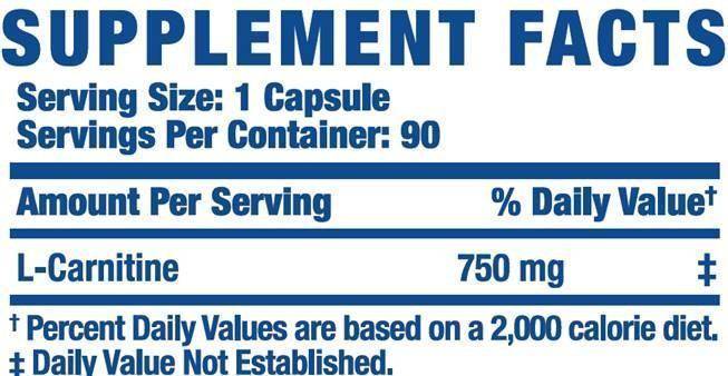 L-Carnitine Caps XS - 60 капсули - Feel You