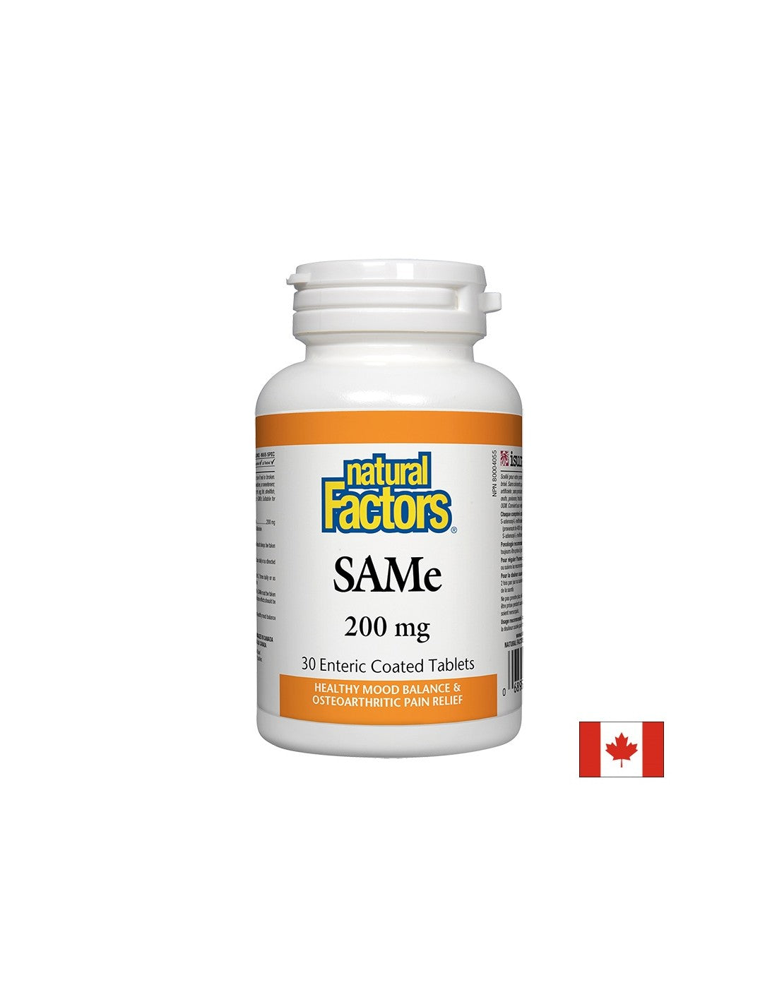 SAMe (S-adenozil-L-metionin)/ SAMe 200 mg x 30 tableta <tc>Natural Factors</tc>