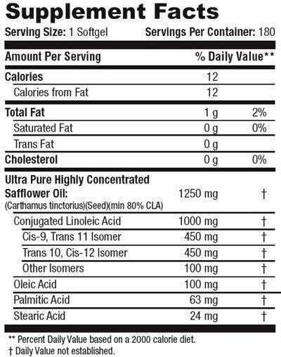 Čista CLA 1250 - 180 gel kapsula