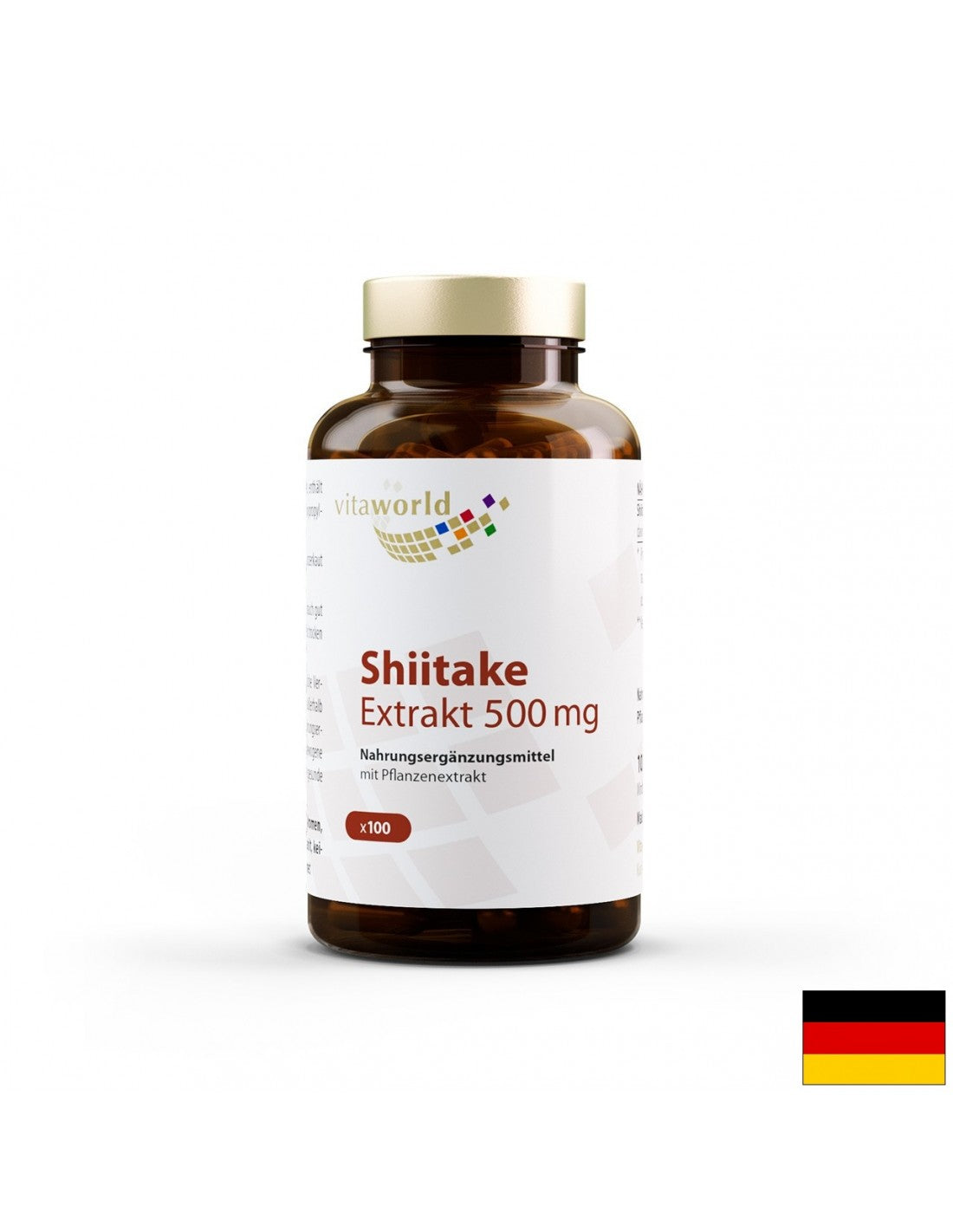 Shiitake ekstrakt 500 mg, 100 kapsula
