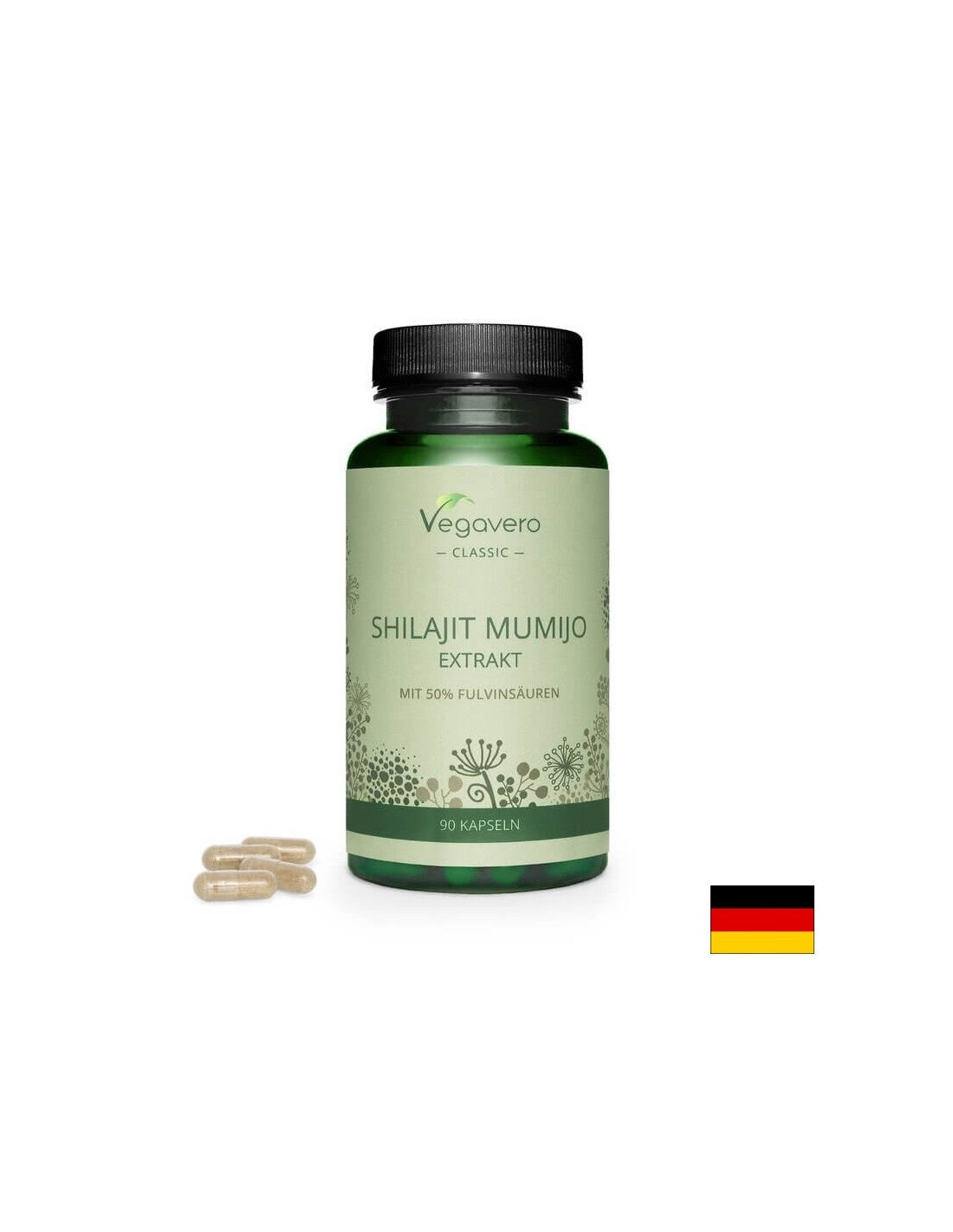 Shilajit mumijo/ ekstrakt shilajit (mumio), 90 kapsula, 100% veganski