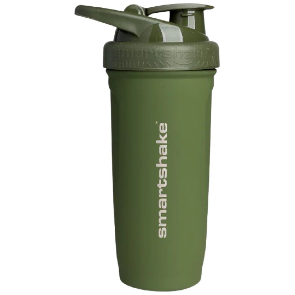 Smart pojačajte shaker od nehrđajućeg čelika | Vojska zelena - 900 ml