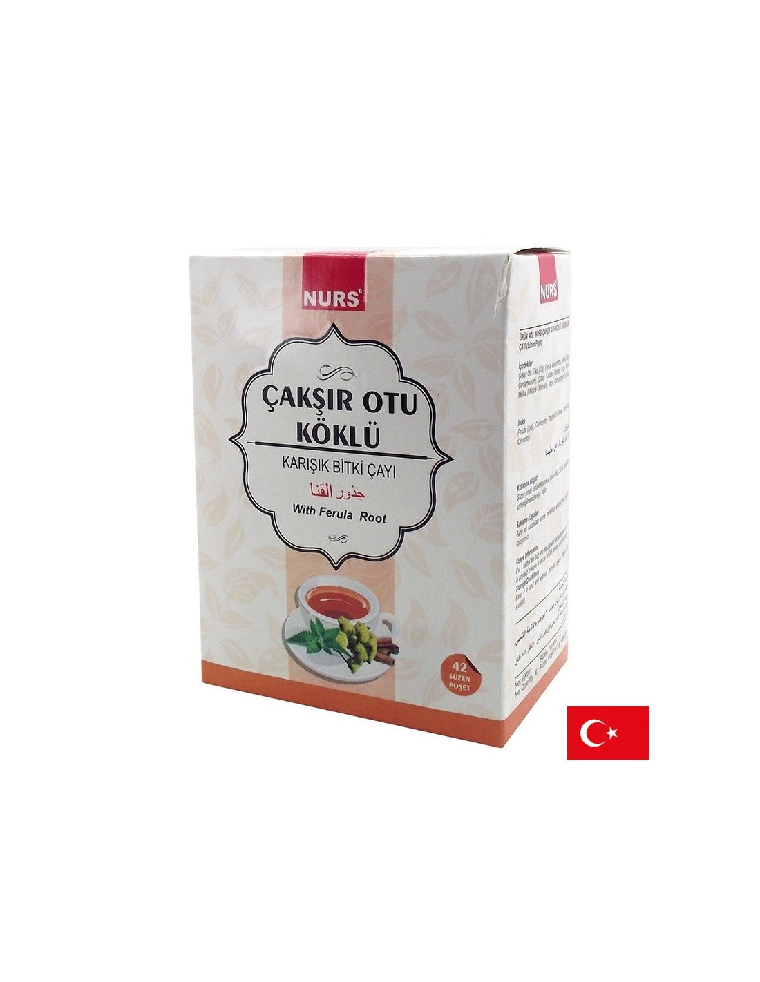 Mješoviti biljni čaj s korijenom ferule - energija i muška potencijala, 42 torbe za filtriranje