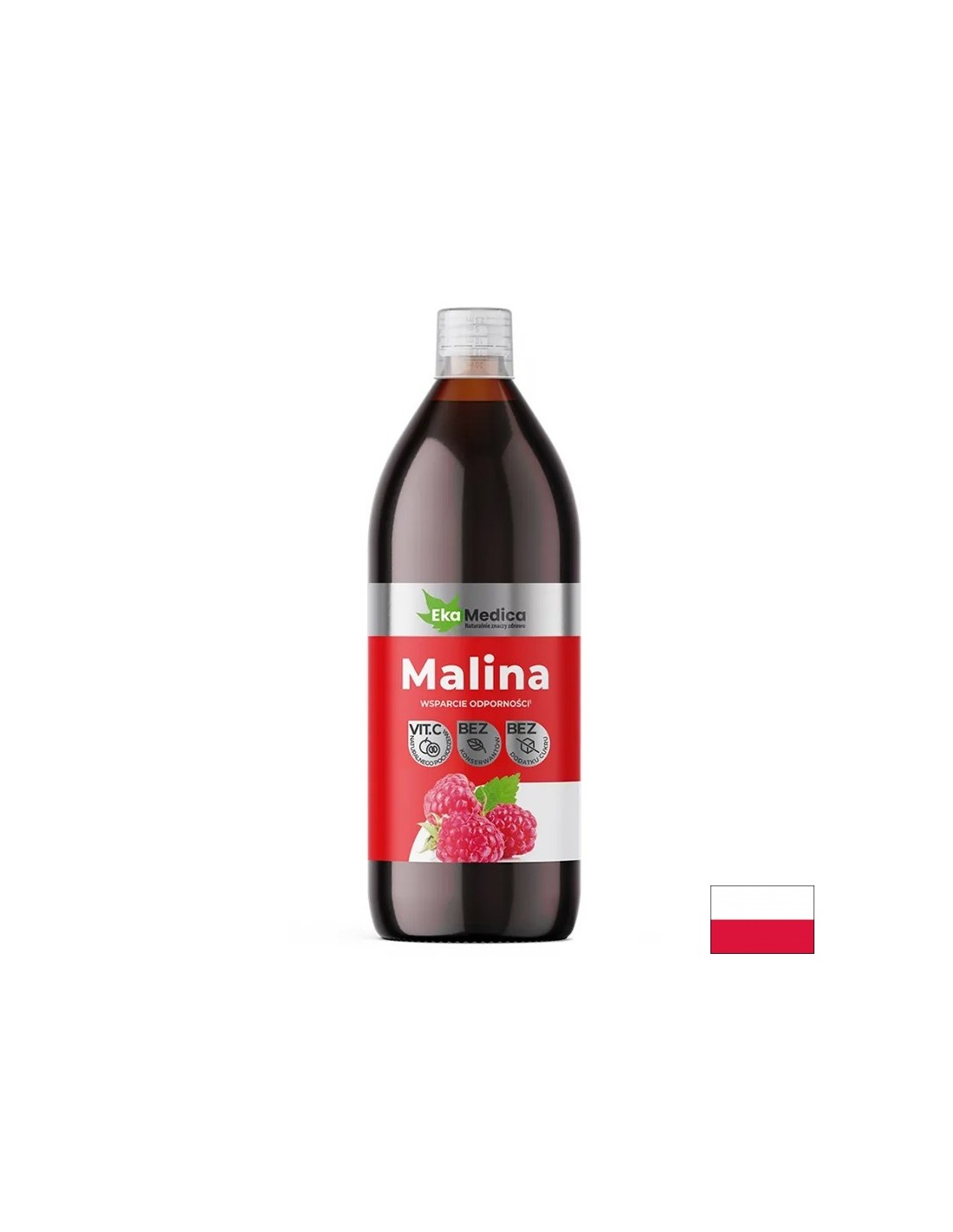 Sok od maline (obogaćen Camu Camu) - Snažan imunitet, 500 ml