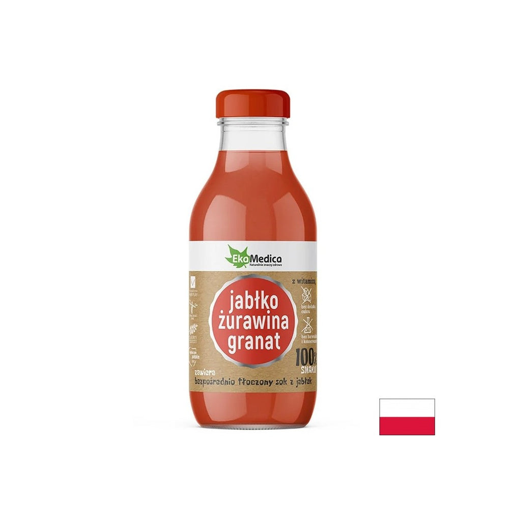 Sok od jabuke, brusnica i šipka - imunološki i antioksidanti zaštita, 300 ml