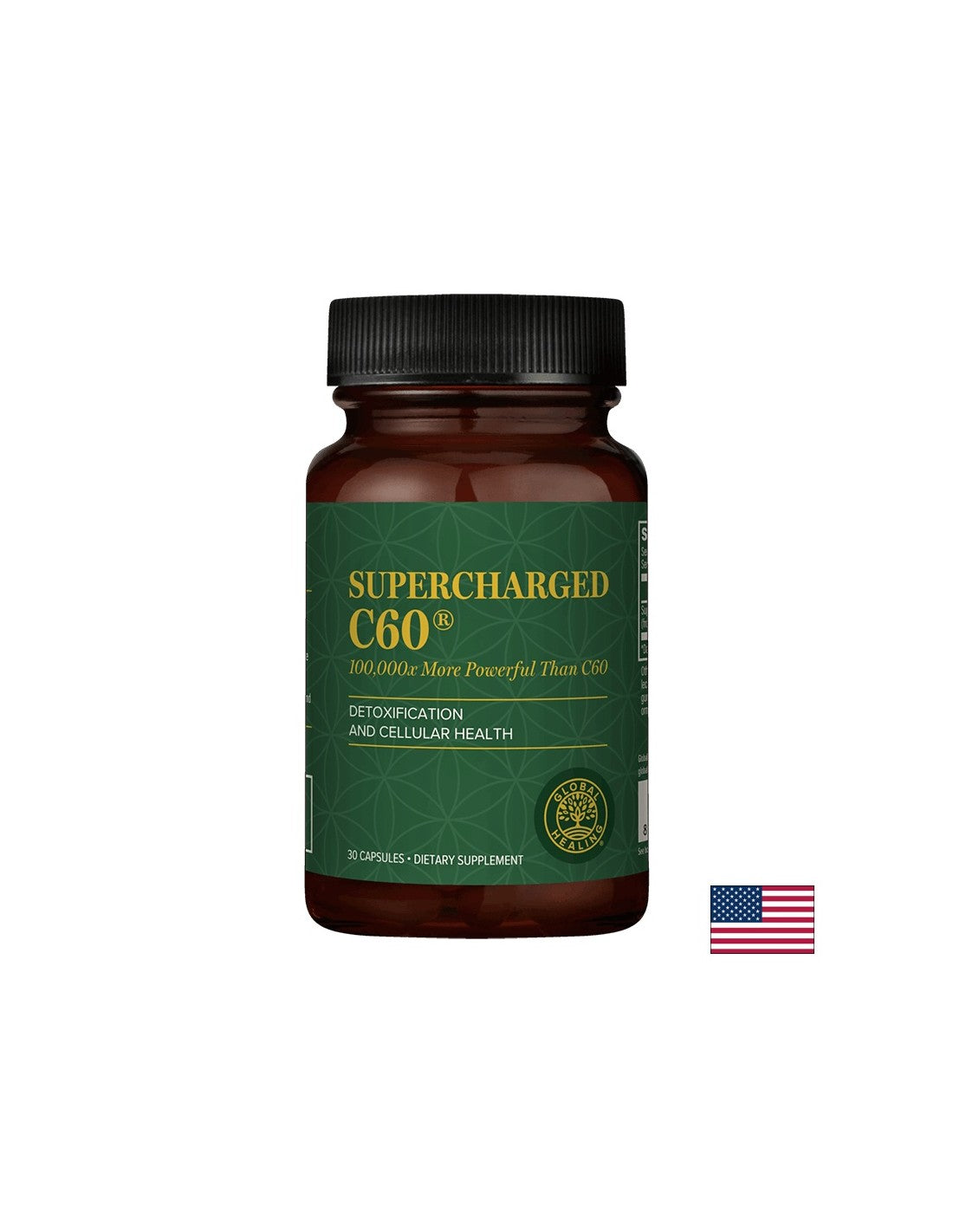 Supercharged C60® - mikroaktivirani aktivni ugljik, 30 kapsula Globalno ozdravljenje