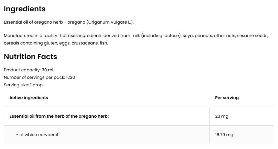 Eterično ulje origana - 30 ml