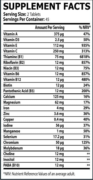 Multivitamin | Unaprijed dnevna formula - 90 tableta