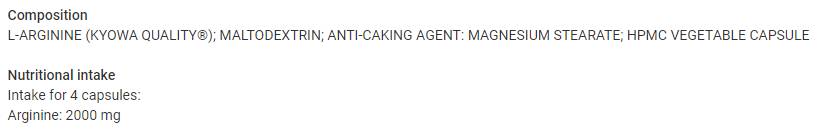 Arginine Kyowa® 2000 mg - 120 kapsula