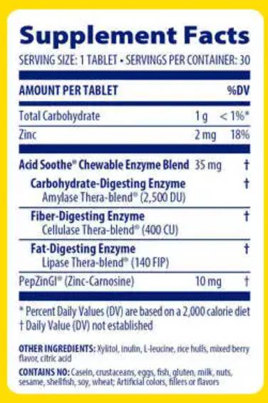 Kisela umirujuća žvakaća - 60 tableta za žvakanje