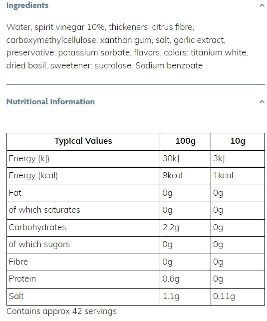 Mršavi sirup | Cezar preljev - 425 ml