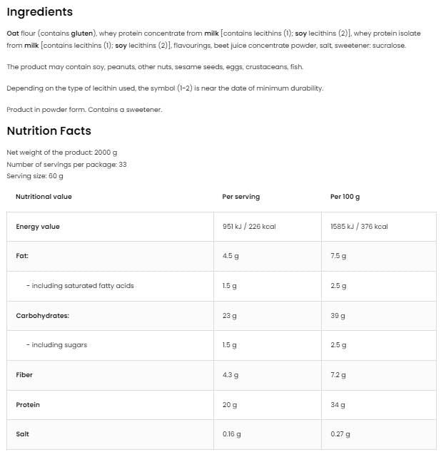 Zob i sirutka - 1000 grama