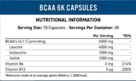 BCAA 6K - 300 kapsula
