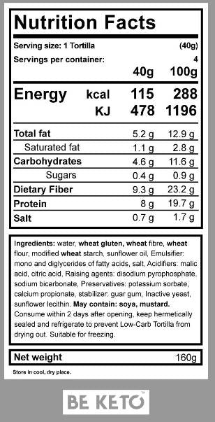 Keto tortilja - 4 x 40 grama