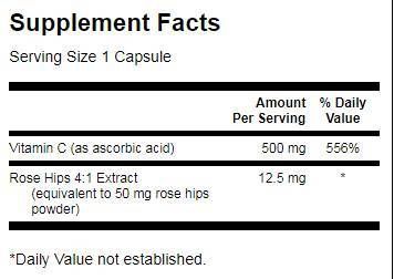 Vitamin C s ružičastim kukovima 500 mg - 250 kapsula