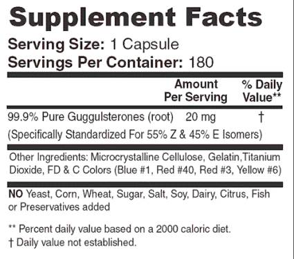 T3 / Guggulsterones - 180 kapsula