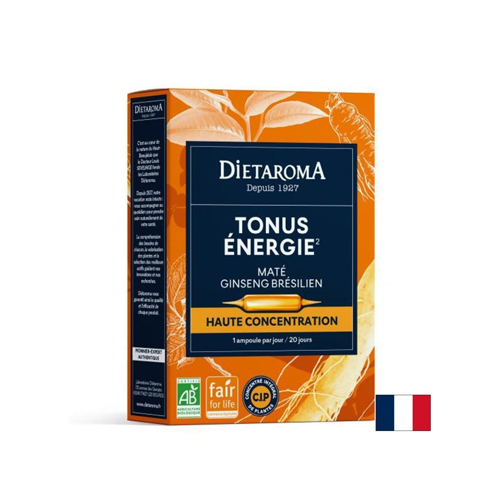Ton i energija (s Yerba Mate, brazilski ginseng), 20 ampula za piće