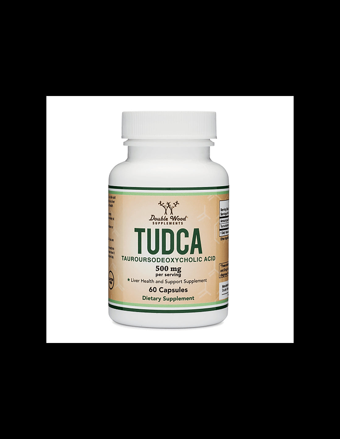 TUDCA (Tauroursodeoxycholic acid), 500 mg, 60 capsules Double Wood - Nutra Best Europe