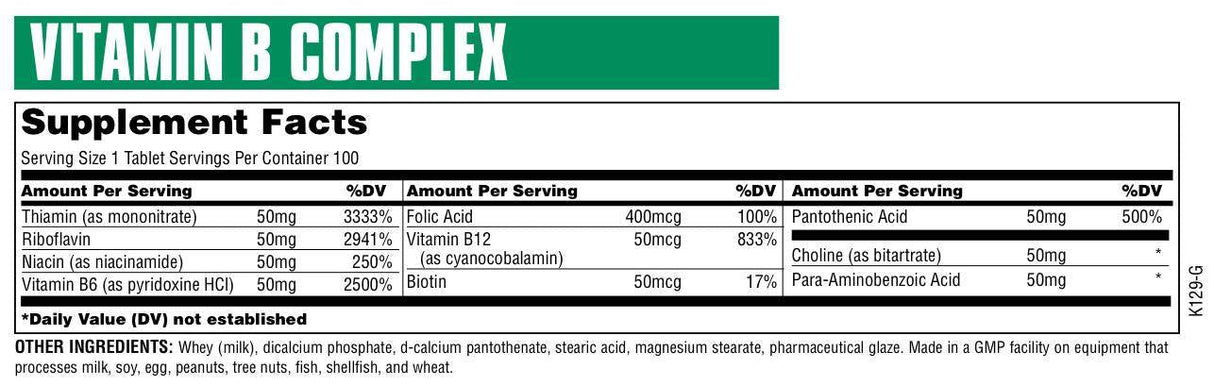Vitamin B kompleks 100 tableta