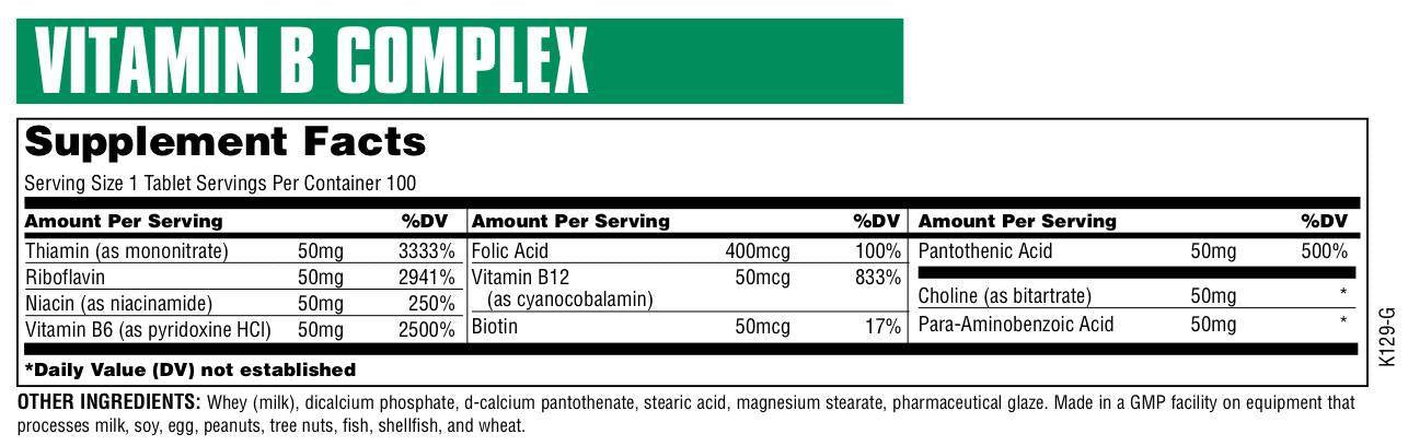 Vitamin B kompleks 100 tableta