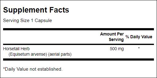 Horsetail 500 mg - 90 kapsula