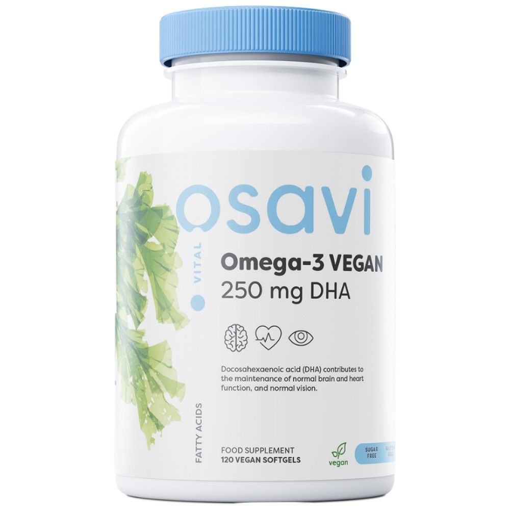 Omega-3 vegan | 250 mg DHA - 60 Softgels