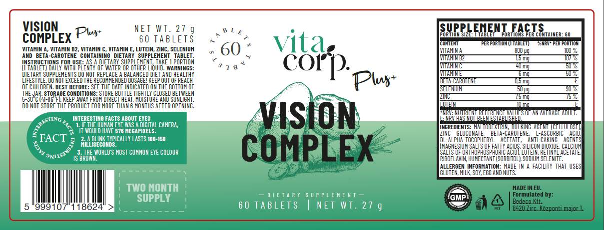 Vision Complex | Formula zdravlja očiju - 60 tableta