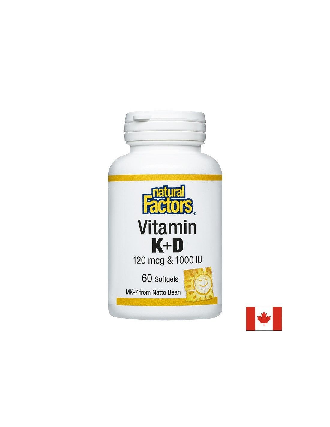 Vitamin K2 120 mcg i D3 1000 IU, 60 softgel kapsula <tc>Natural Factors</tc>