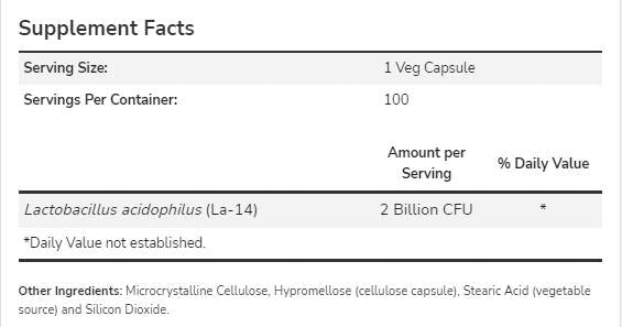 Acidophilus dvije milijarde - 100 kapsula