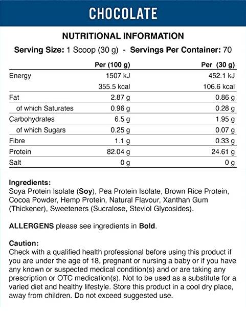 Vegan -Pro - Biljna mješavina proteina - 2100 grama
