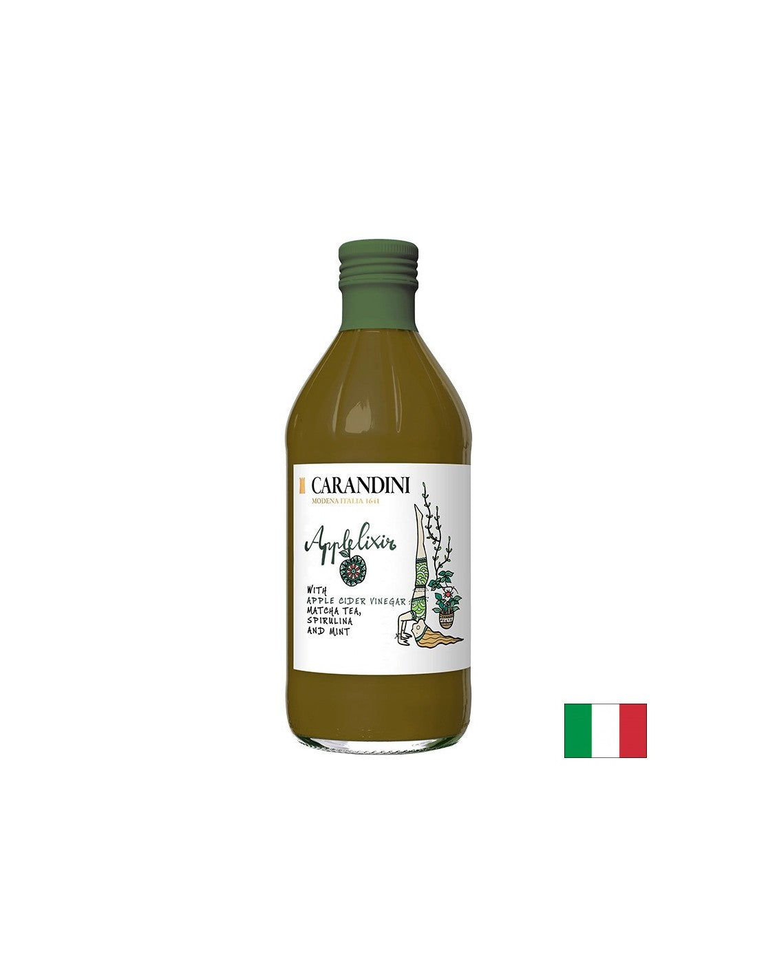 Jabučni ocat + matcha, spirulina i metvica, 500 ml