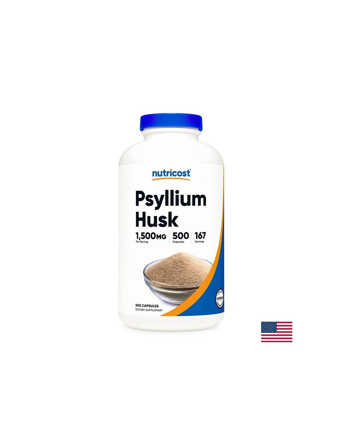 Zatvor - Psyllium (Husk), 500 kapsula