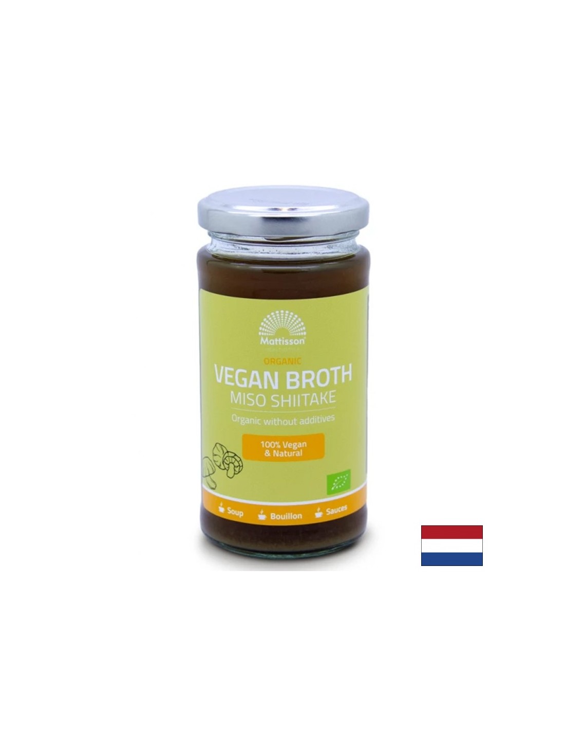 Probiotički povrtni juha s gljivama miso i shiitake bio - (+ bilje i začini), 240 ml