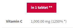 Vitamin C 1000 Sportska izdržljivost | Šume - 20 topivih tableta