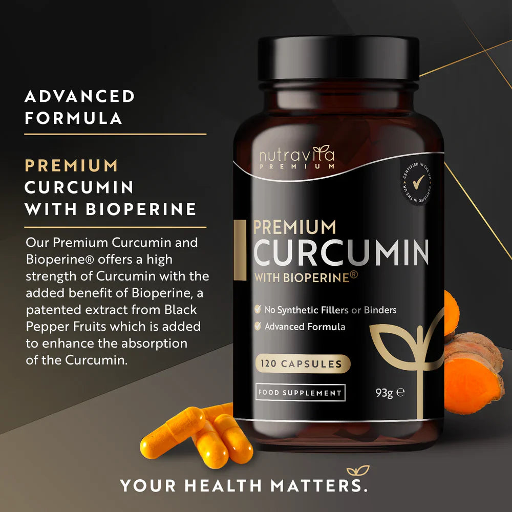 Premium kurkumin 95% kurkuminoidi s bioperinom® - 120 kapsula