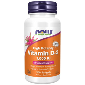 Vitamin D-3 1000 IU - 360 Gel capsules - Nutra Best Europe