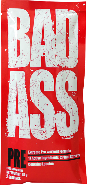 BAD ASS / Pre / Extreme Pre-Workout Formula Sample - 18 grams - Nutra Best Europe